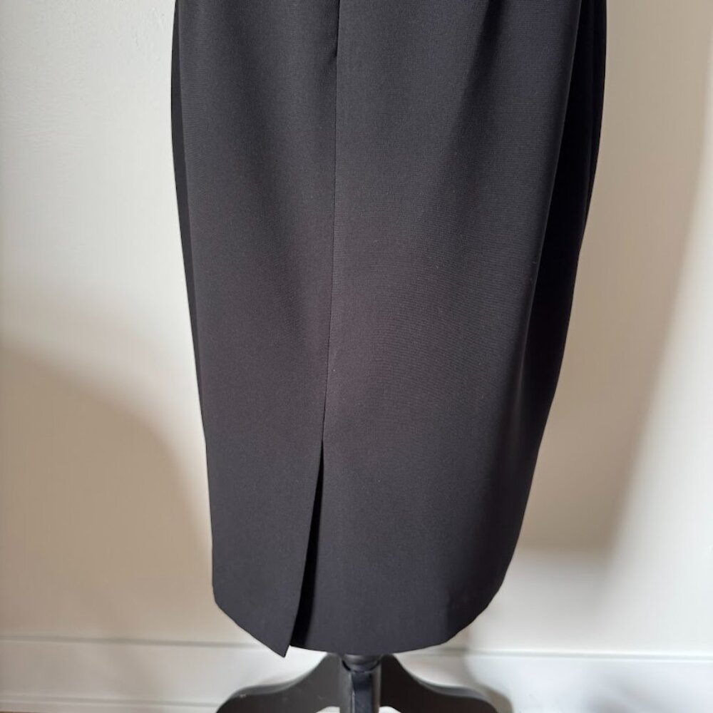 Kasper Black Cocktail Party Dress Size 14 - Picture 5 of 6